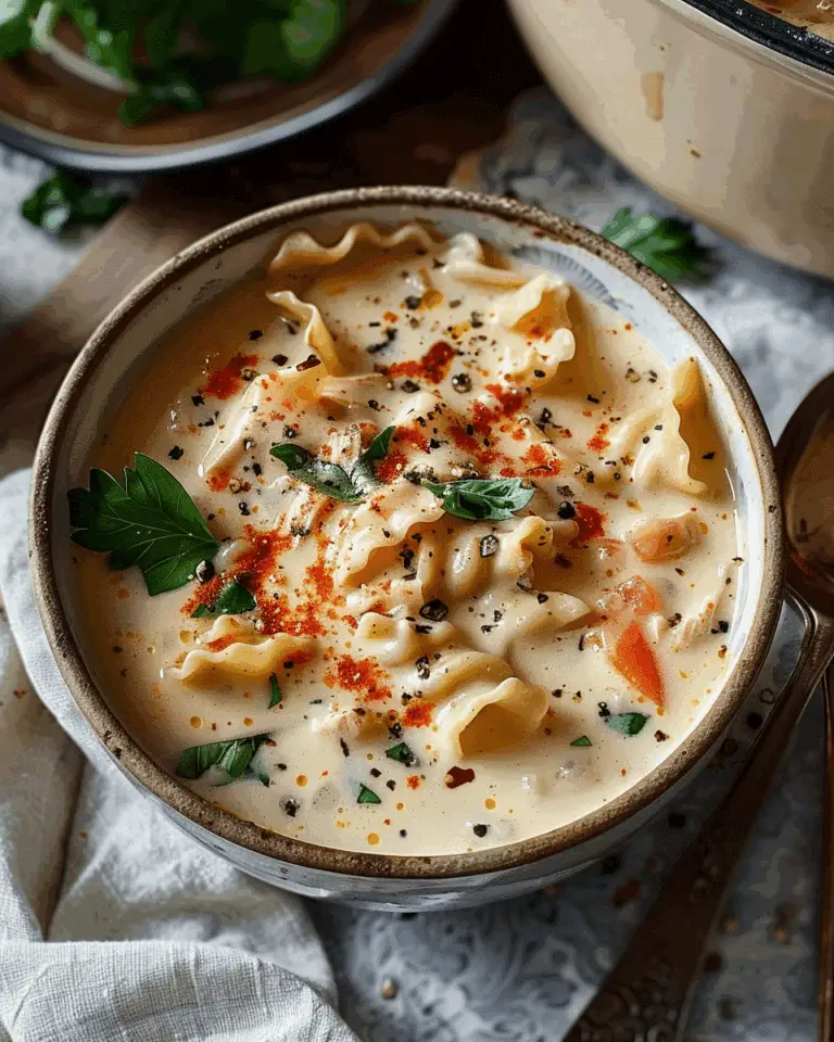 Creamy Chicken Lasagna Soup