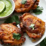 Best Air-Fryer Chicken Thighs with Avocado Sauce