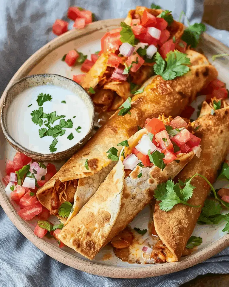 Crispy Baked Chicken Flautas Recipe