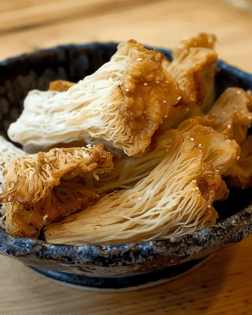 Crispy Enoki Mushrooms