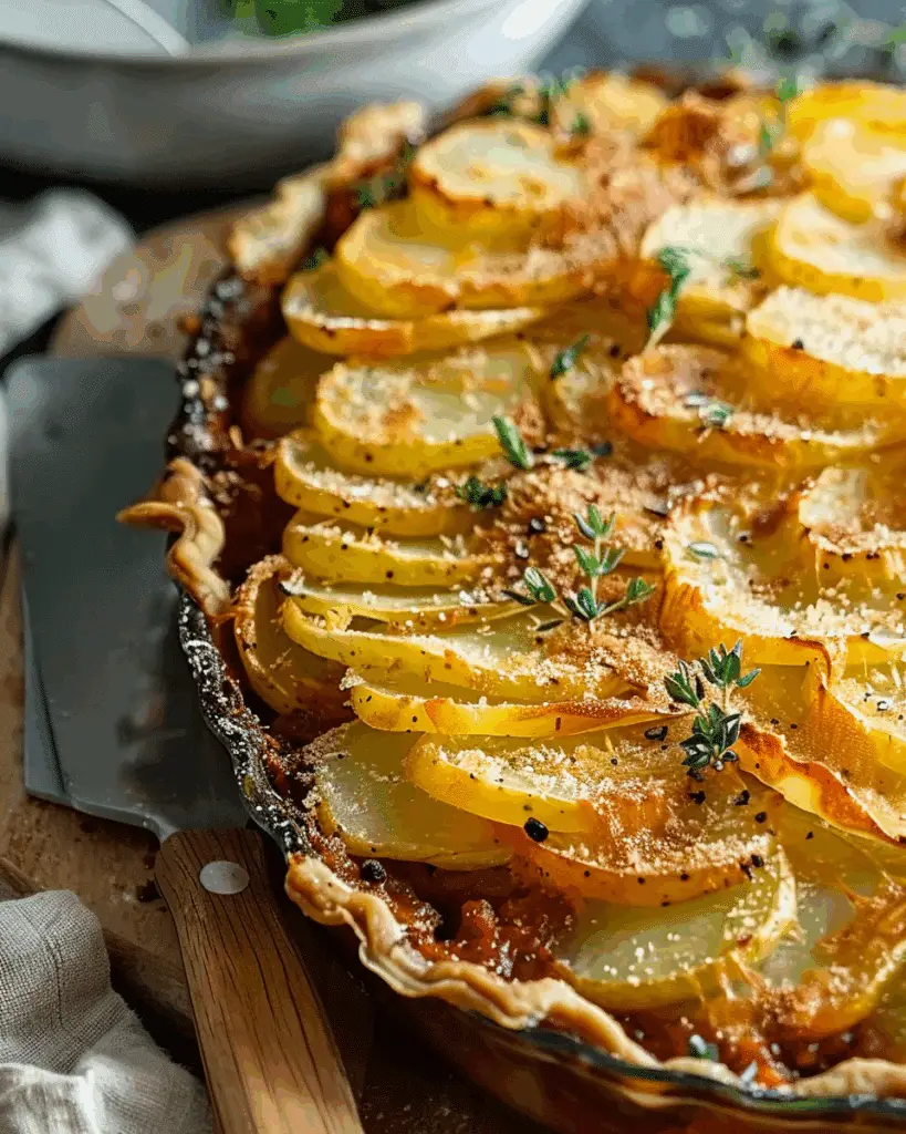 Crispy Potato Topped Meat Pie (Minced Beef Hotpot)