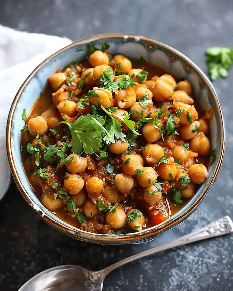 Spiced Crockpot Chickpea Stew Recipe