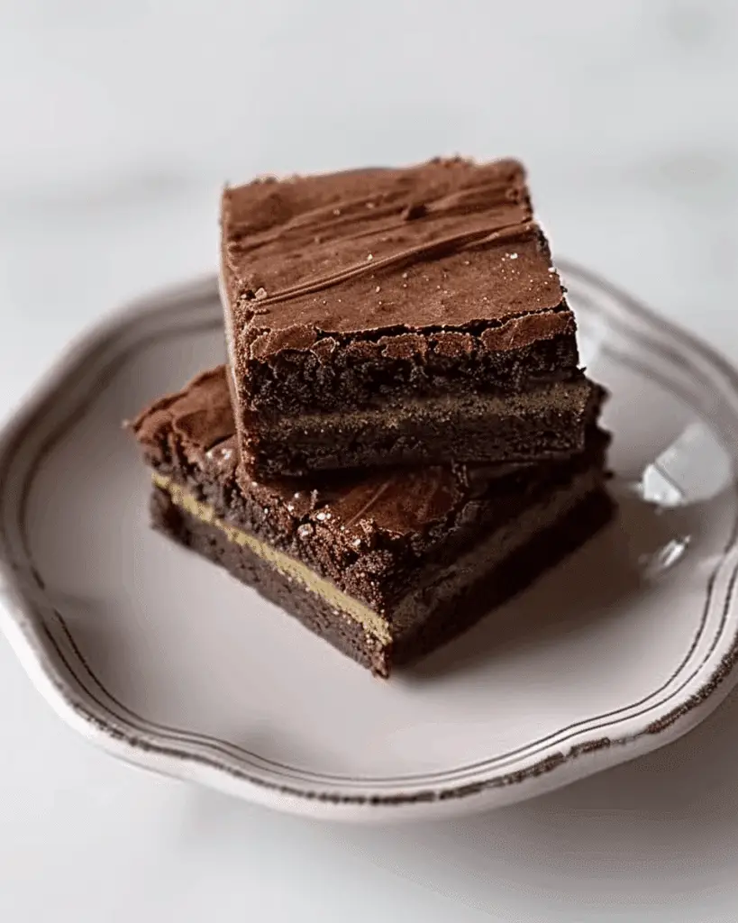 Dubai Chocolate Pistachio Brownies with Crumble Filling