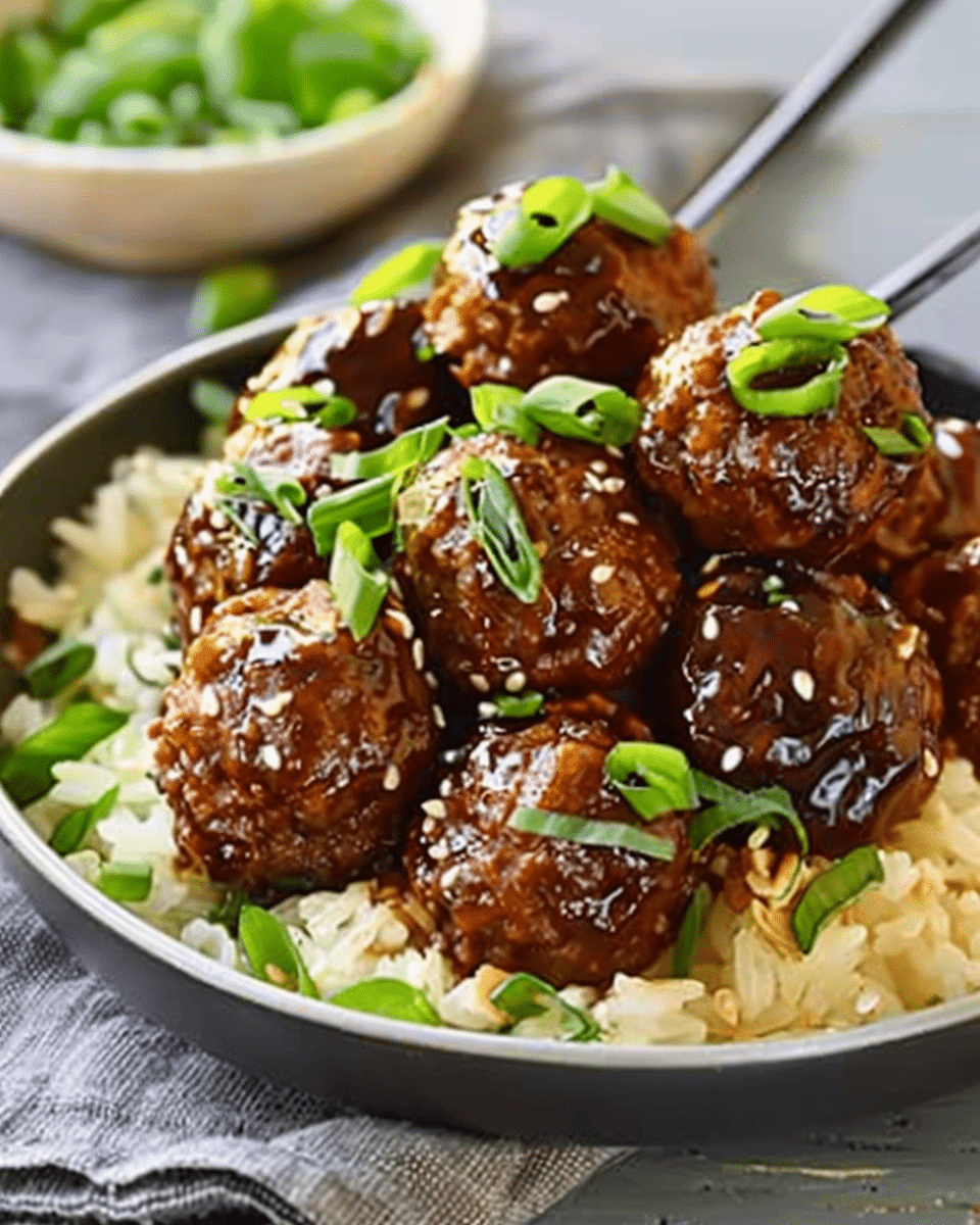 Easy Asian Glazed Meatballs