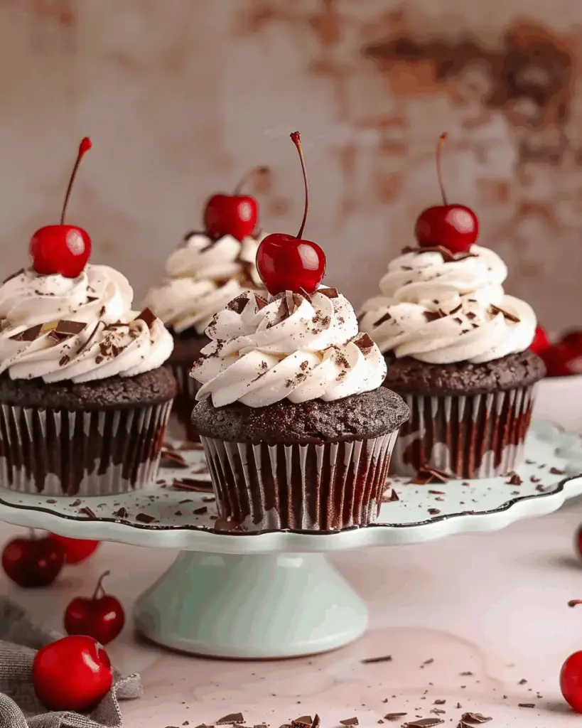 Easy Black Forest Cupcakes