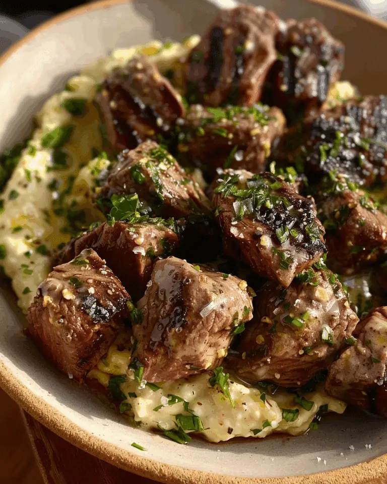 Garlic Peppercorn Steak Bites Recipe