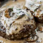 Keto Burger Steak with Mushroom Gravy Recipe