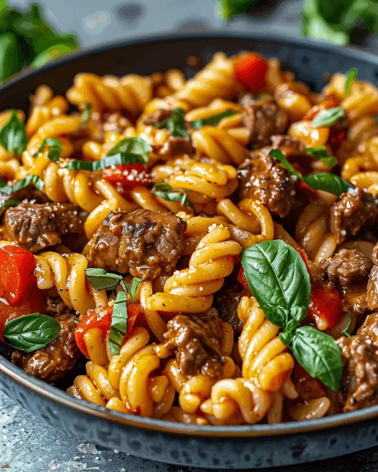 High‑Protein Creamy Beef Pasta