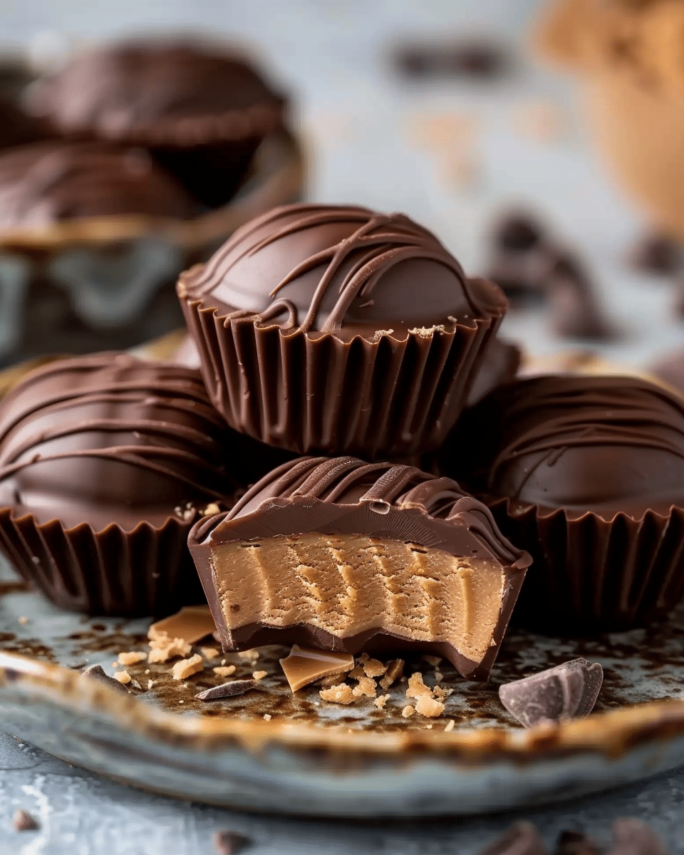 Deliciously Rich Keto Peanut Butter Chocolate Fat Bombs