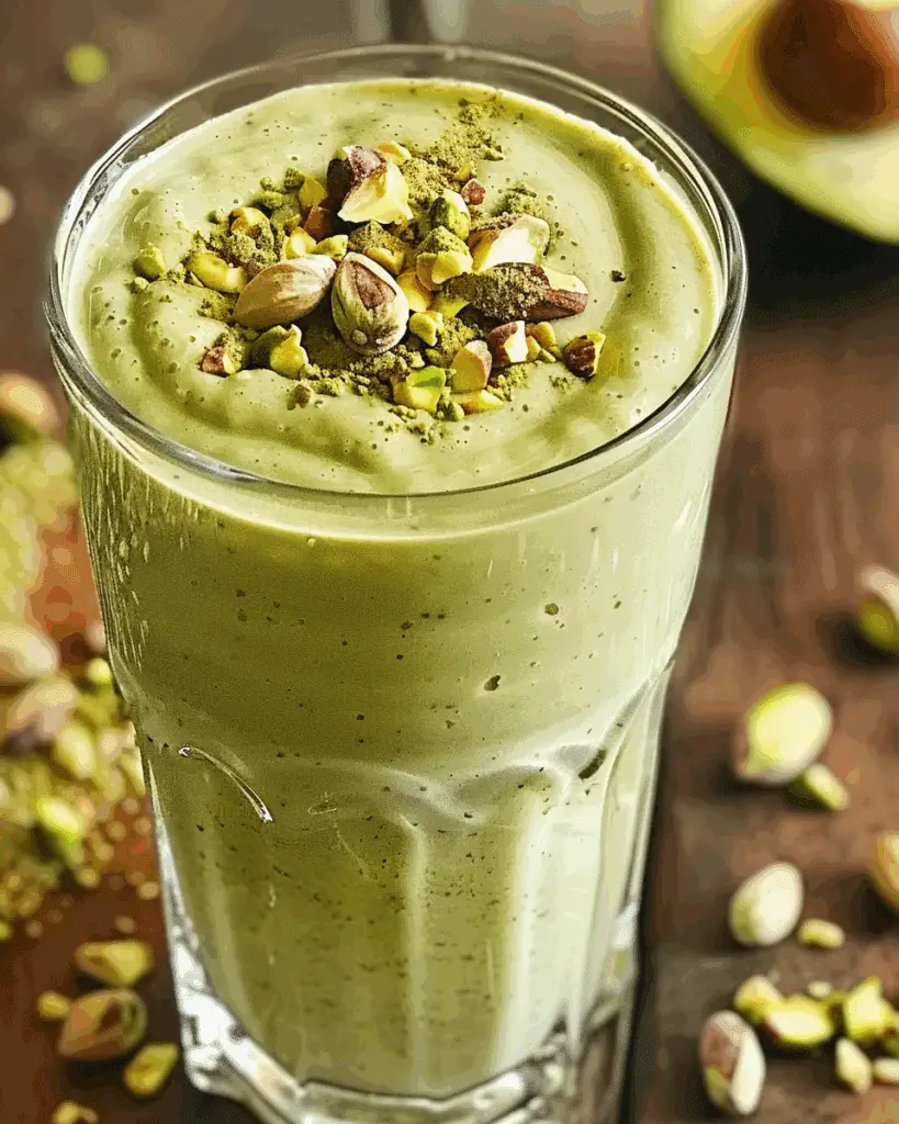 Delicious Keto Pistachio Cream Smoothie