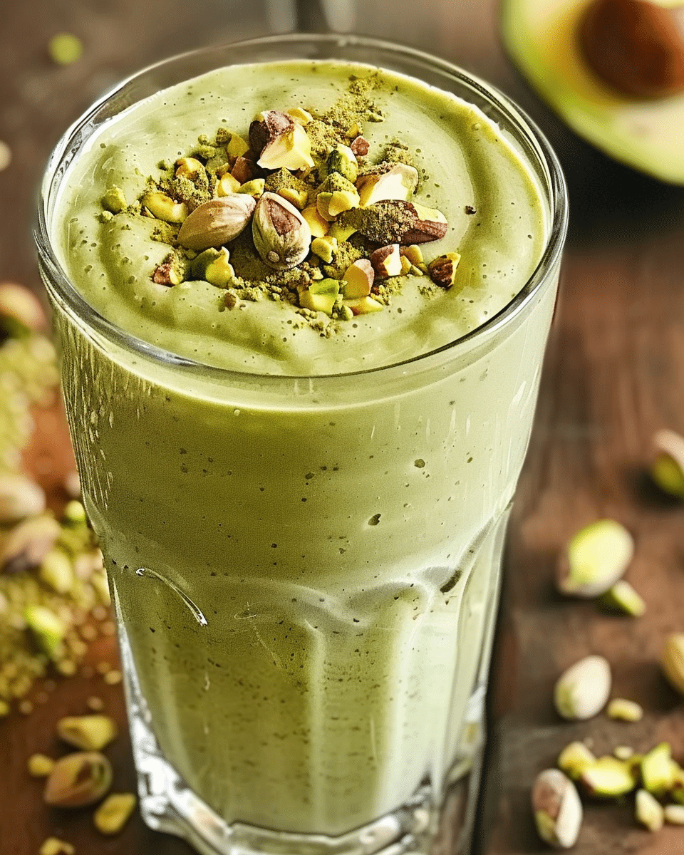 Delicious Keto Pistachio Cream Smoothie