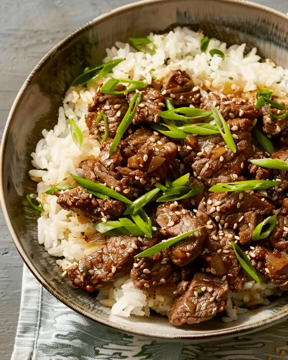 Korean Beef and Rice