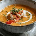 Silky Lobster Bisque With Cognac Crème Fraîche