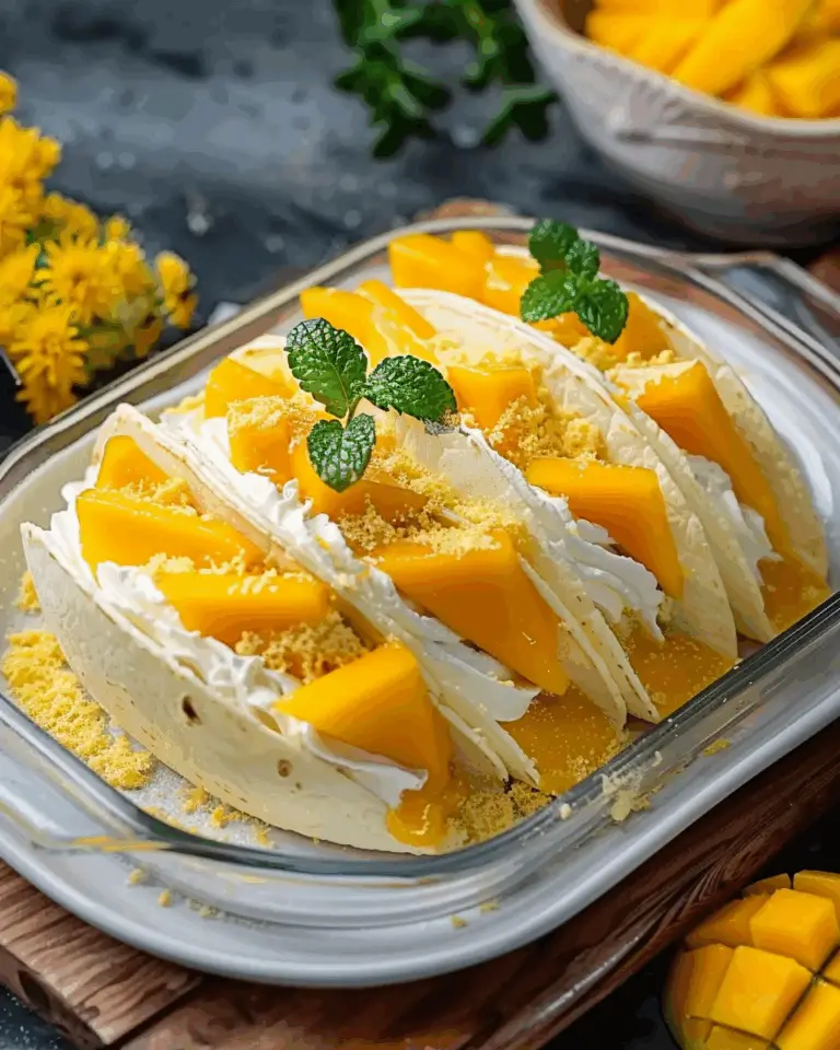 Mango Cake Taco