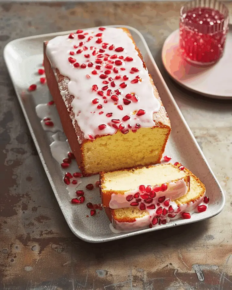Martha Stewart’s Whole-Lemon Pound Cake With Pomegranate Glaze