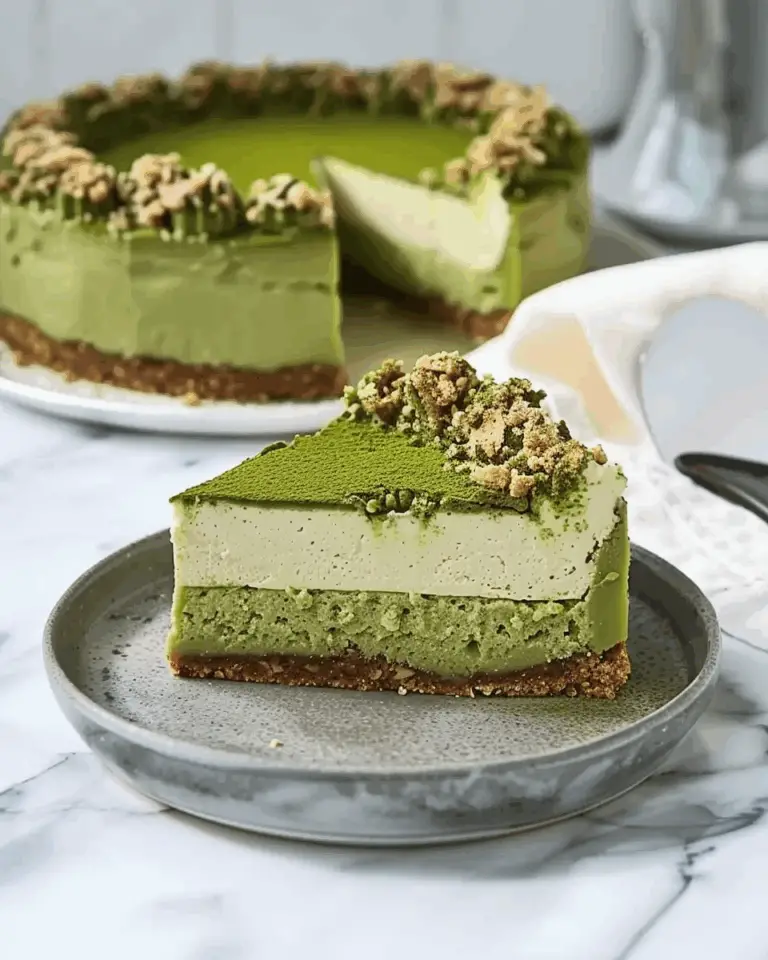 Matcha Cheesecake with Streusel Recipe