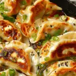One Pan Baked Dumplings in Thai Coconut Curry Sauce