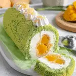 Pandan Mango Cake Roll Recipe