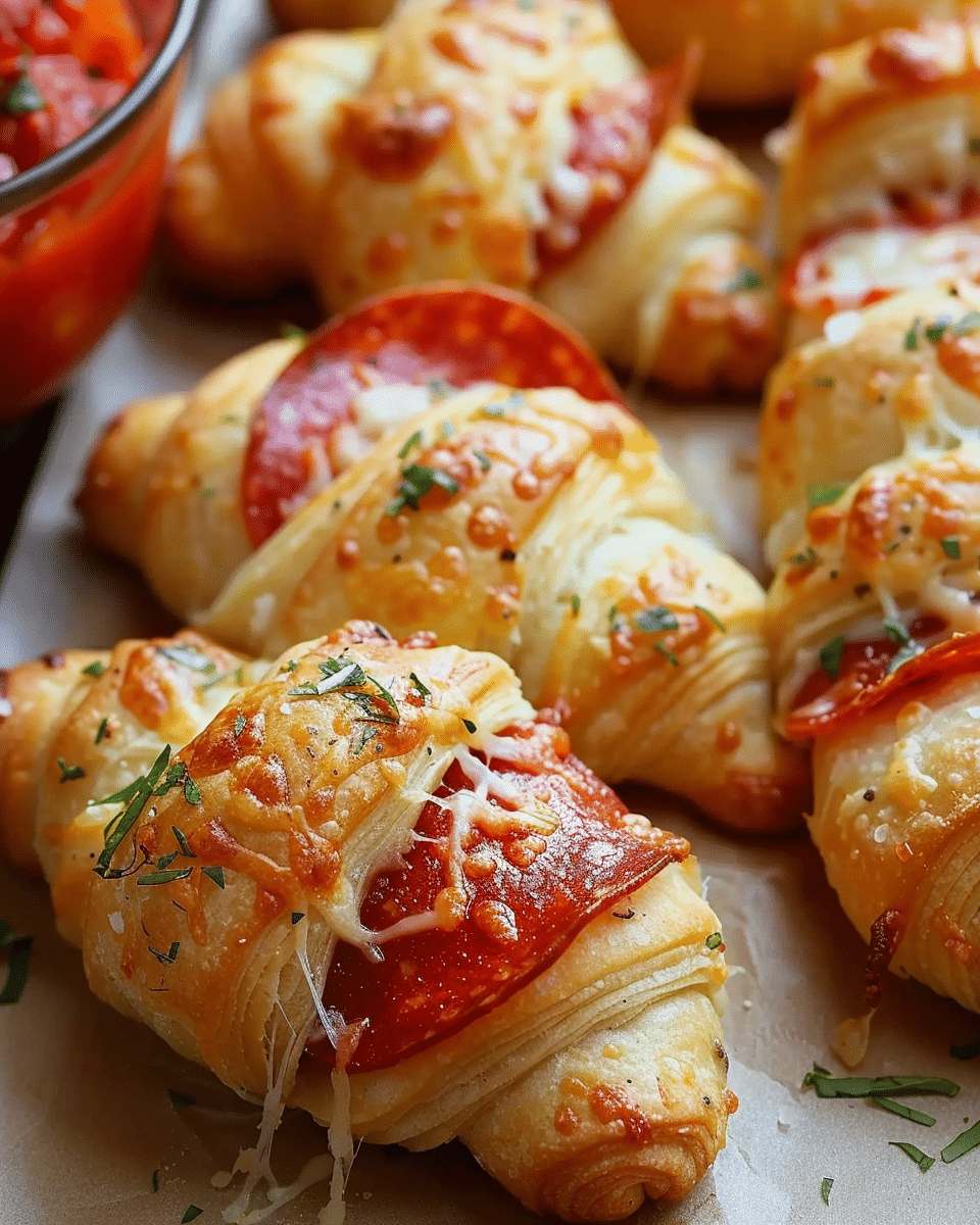 Pepperoni Pizza Crescent Rolls Recipe