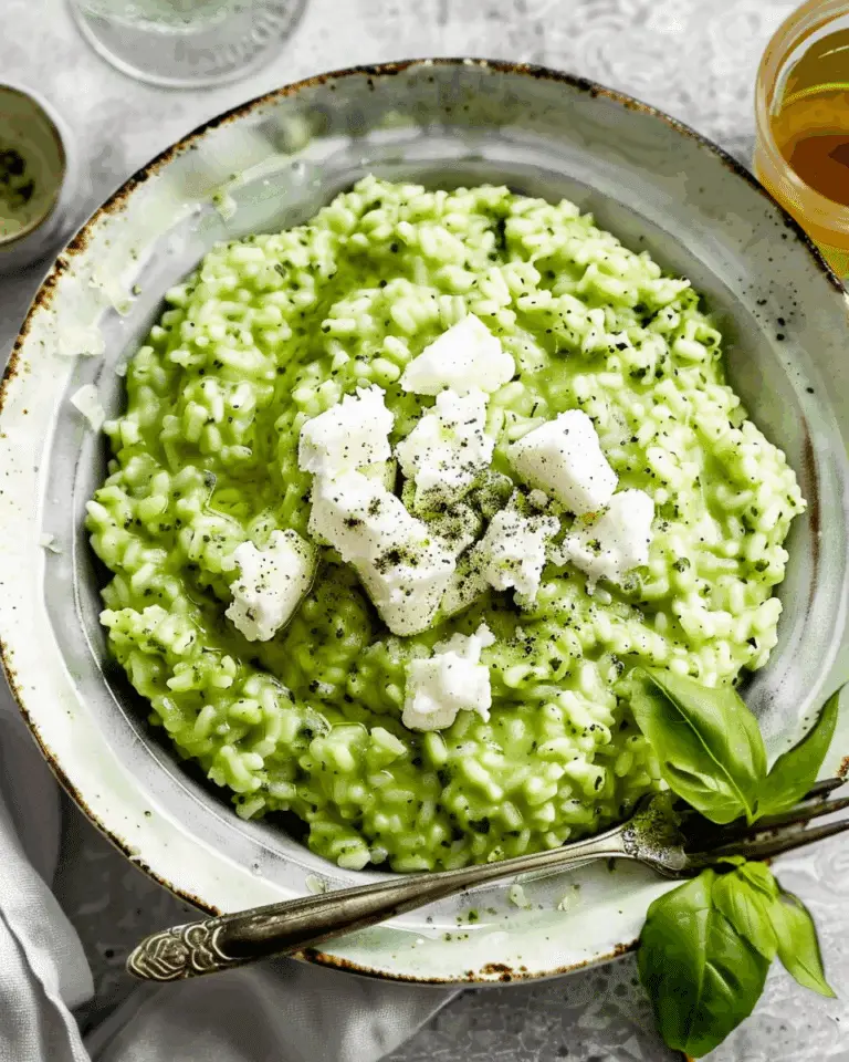 Pesto & Goat’s Cheese Risotto