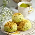 Pistachio and Matcha Puff