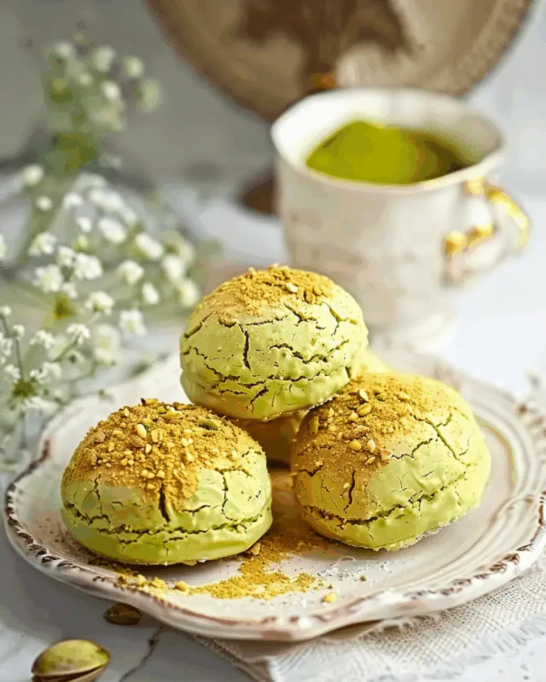 Pistachio and Matcha Puff