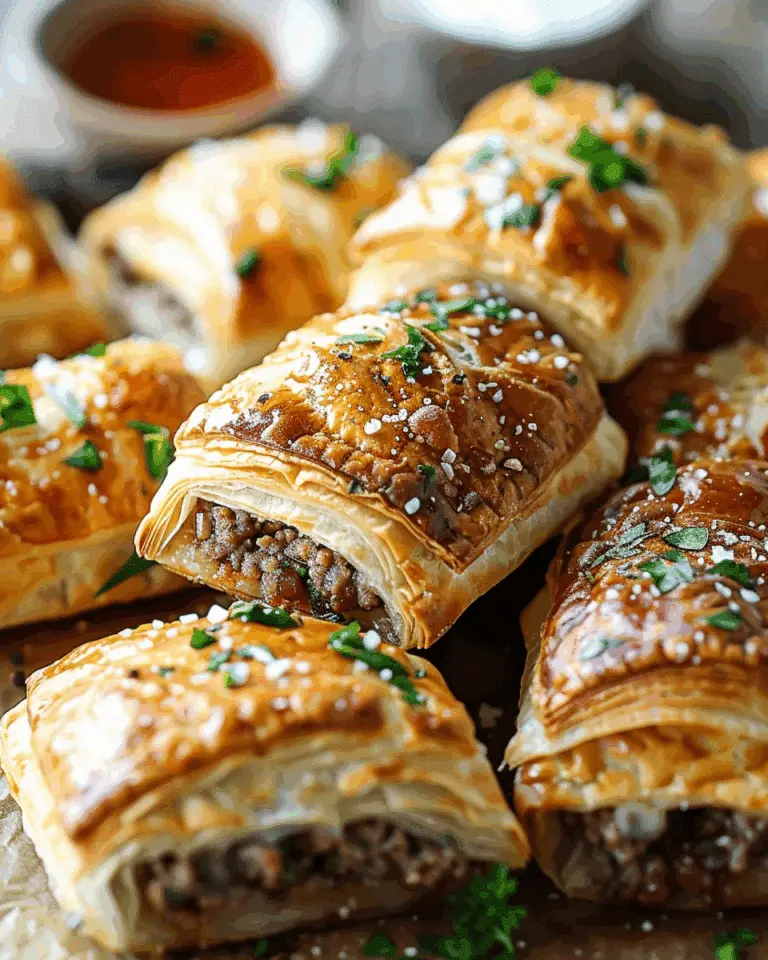 Puff Pastries with Ground Beef and Ricotta: A Flavorful, Savory Snack