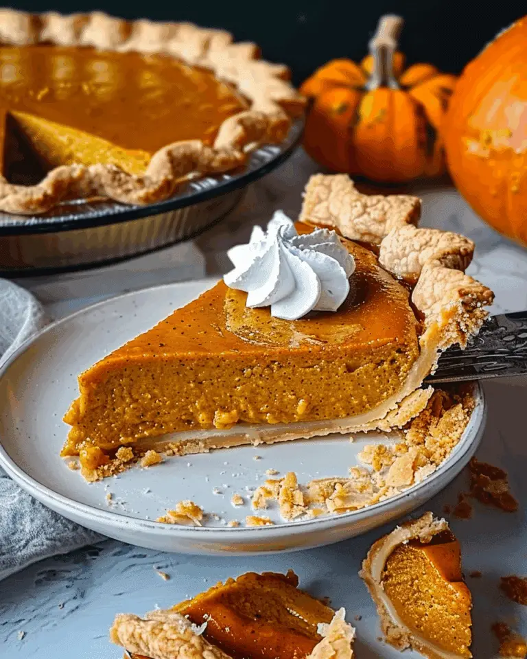 Pumpkin Pie Recipe