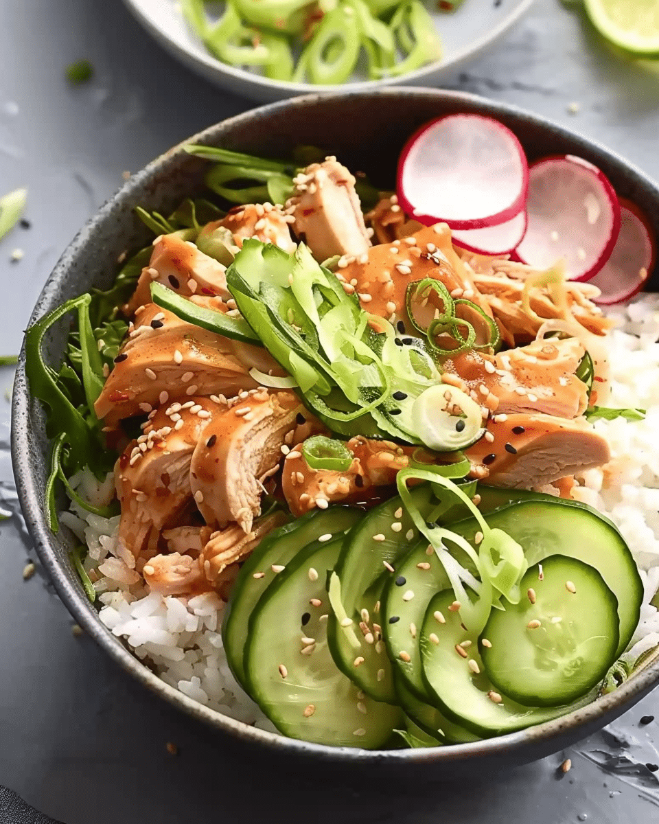Quick and Easy Chicken Poke Bowl