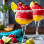 Virgin Raspberry Mango Margarita Slushies