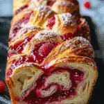 Raspberry Swirl Brioche Loaf Recipe