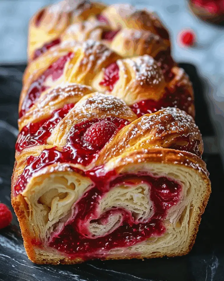 Raspberry Swirl Brioche Loaf Recipe