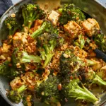 Roasted Broccoli And Whipped Tofu With Chile Crisp Crunch