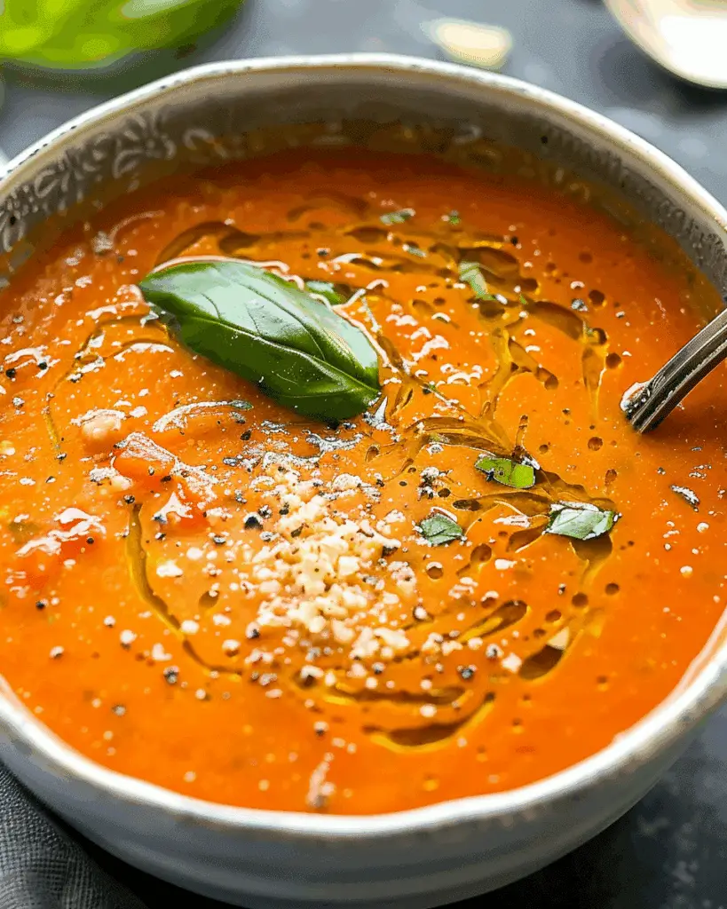 Roasted Zucchini Tomato Soup