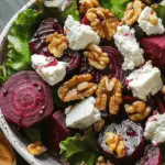 Roasted Beet And Goat Cheese Salad With Candied Walnuts