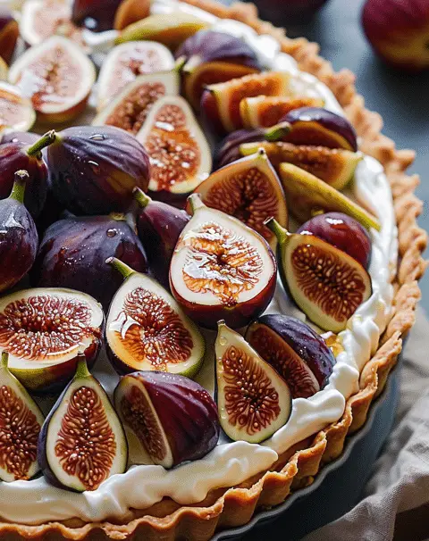 Caramelized Fig And Honey Mascarpone Tart