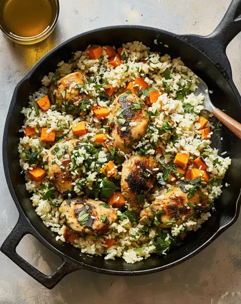 Fragrant Coconut Chicken And Sweet Potato
