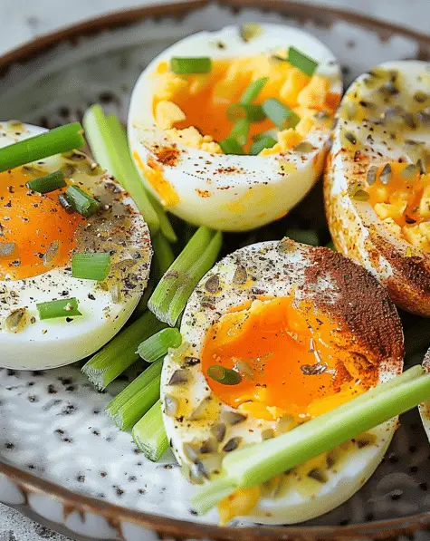 Boiled Eggs with Veggie Sticks: A Simple, Healthy Snack