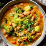 Curried Bean Stew With Coconut & Coriander Drizzle