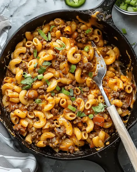 One Pot Cheeseburger Pasta