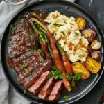Bavette Steak & Roasted Garlic Pan Sauce