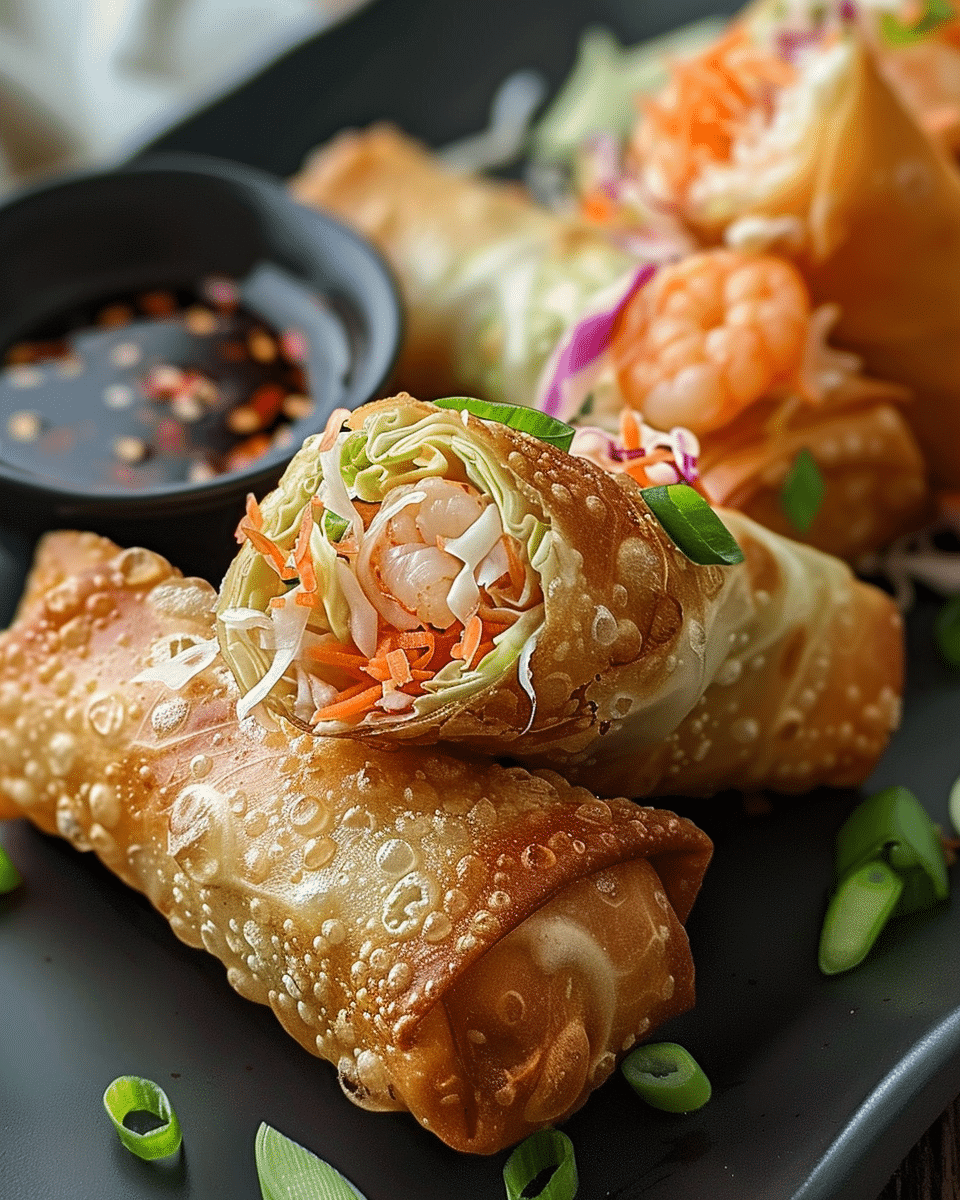 Crispy Shrimp and Cabbage Egg Rolls: A Flavorful Appetizer