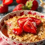 Strawberry Protein Baked Oats