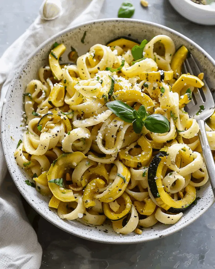 Summer Squash Pasta Skillet