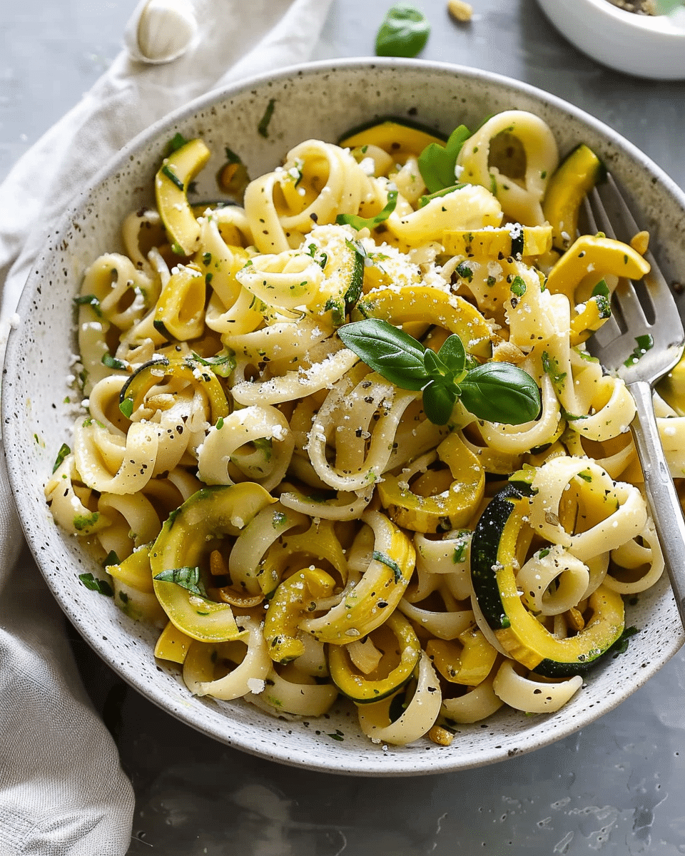 Summer Squash Pasta Skillet