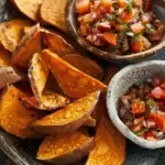Sweet Potato Chips With Simple Salsa
