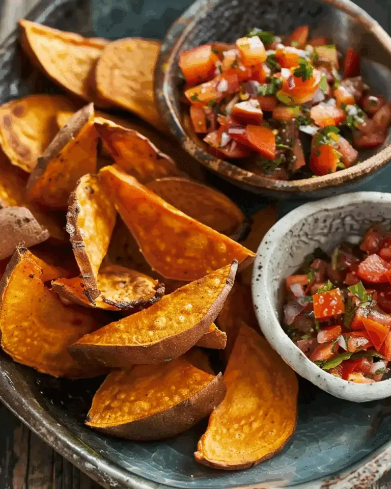 Sweet Potato Chips With Simple Salsa