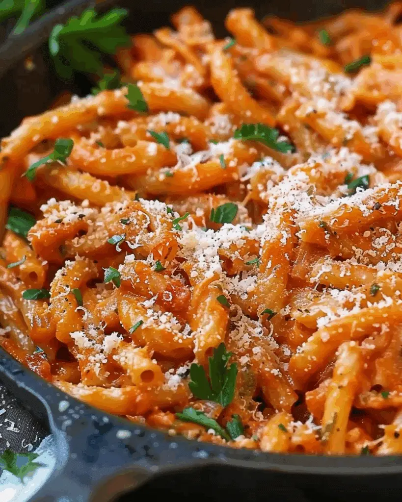 Toasted One‑Pot Creamy Tomato Garlic Pasta