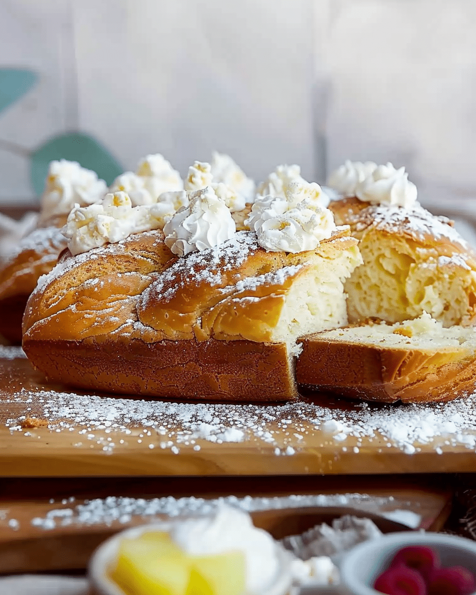Vanilla Bread with Cream: A Sweet, Creamy Delight
