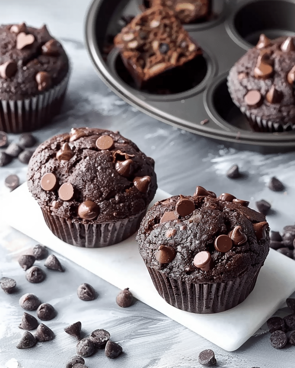 Veggie-Loaded Chocolate Protein Muffins